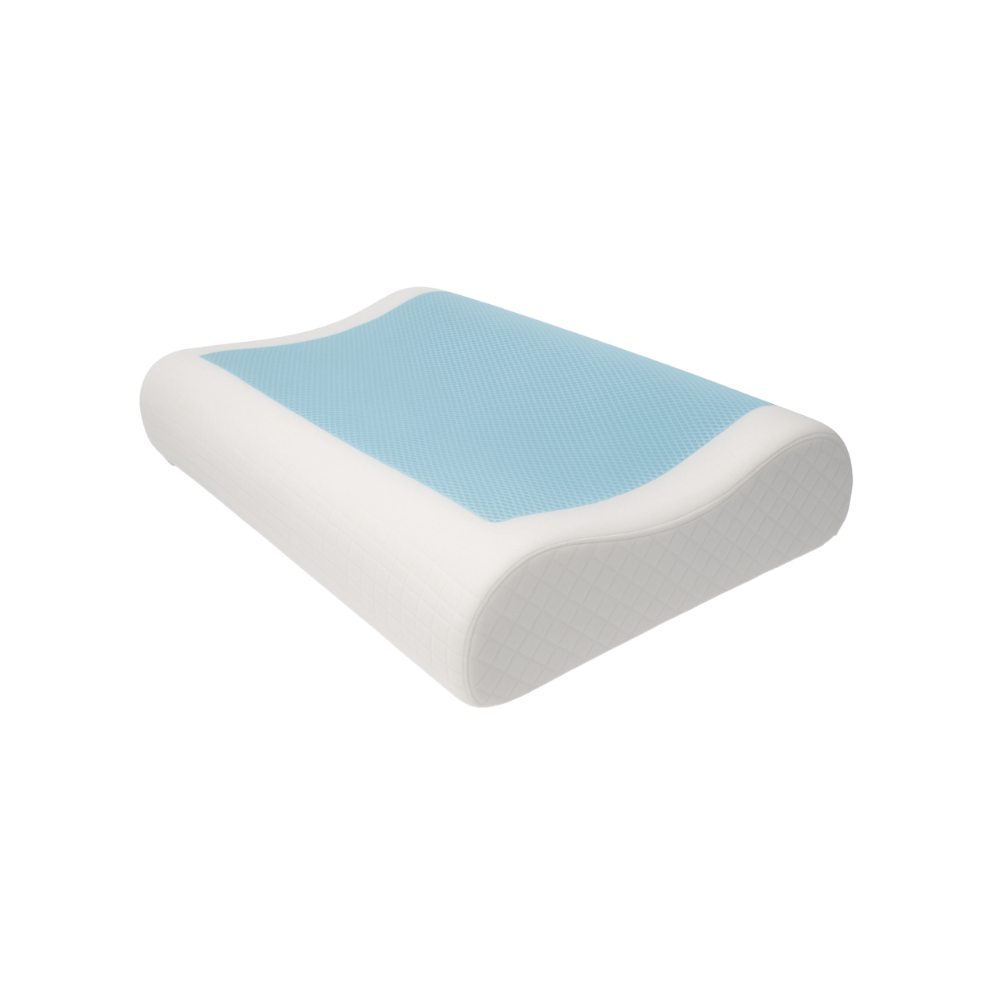 Memory foam pillow with gel orthopedic pillow