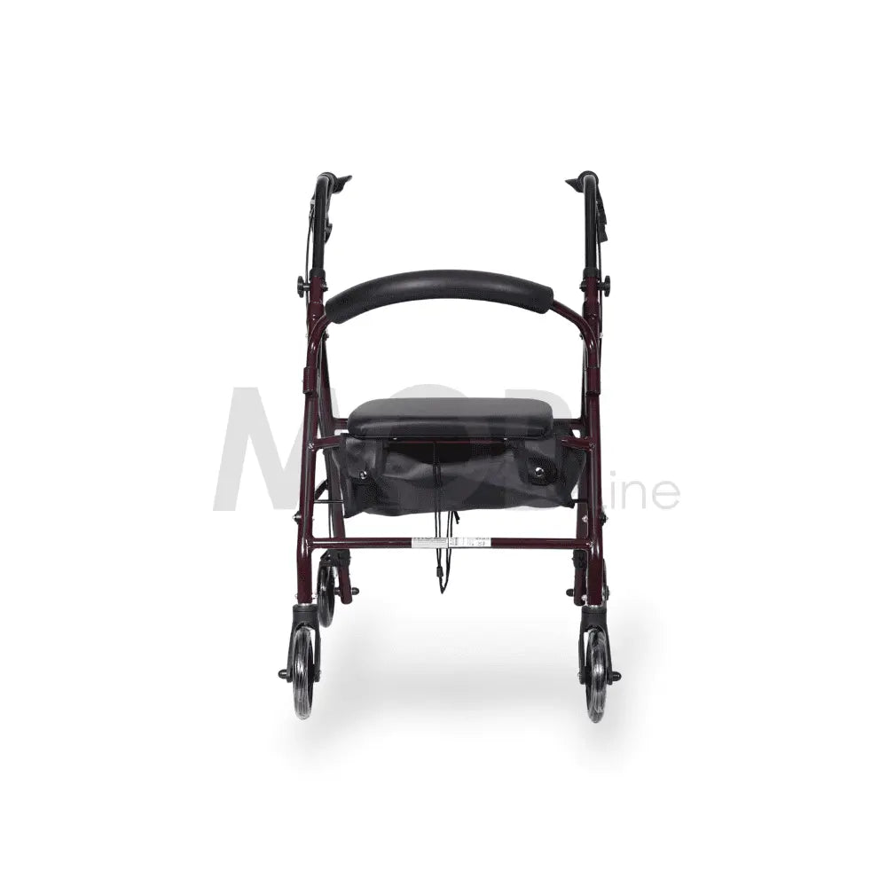 Curelinehealthcare - Mobline Rollator with a black seat on a white background