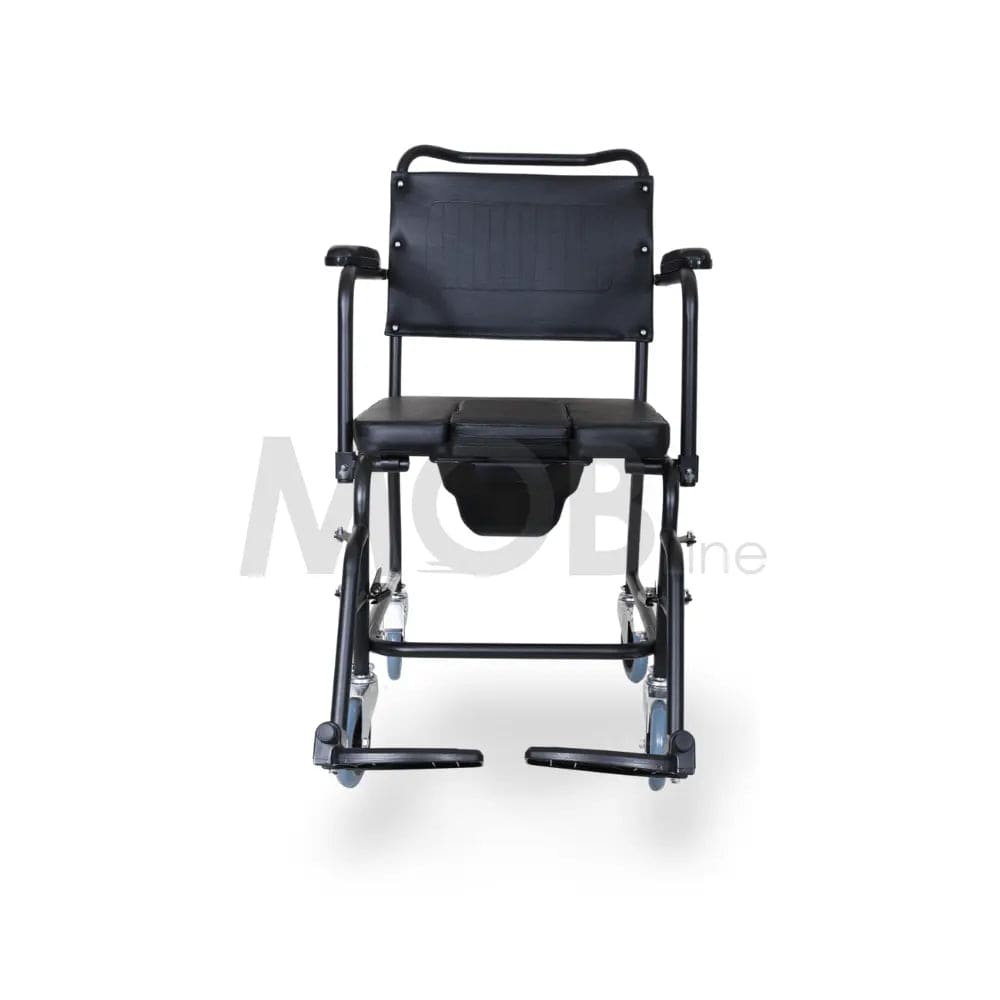 MOBLINE - STEEL COMMODE WHEELCHAIR Cureline Healthcare
