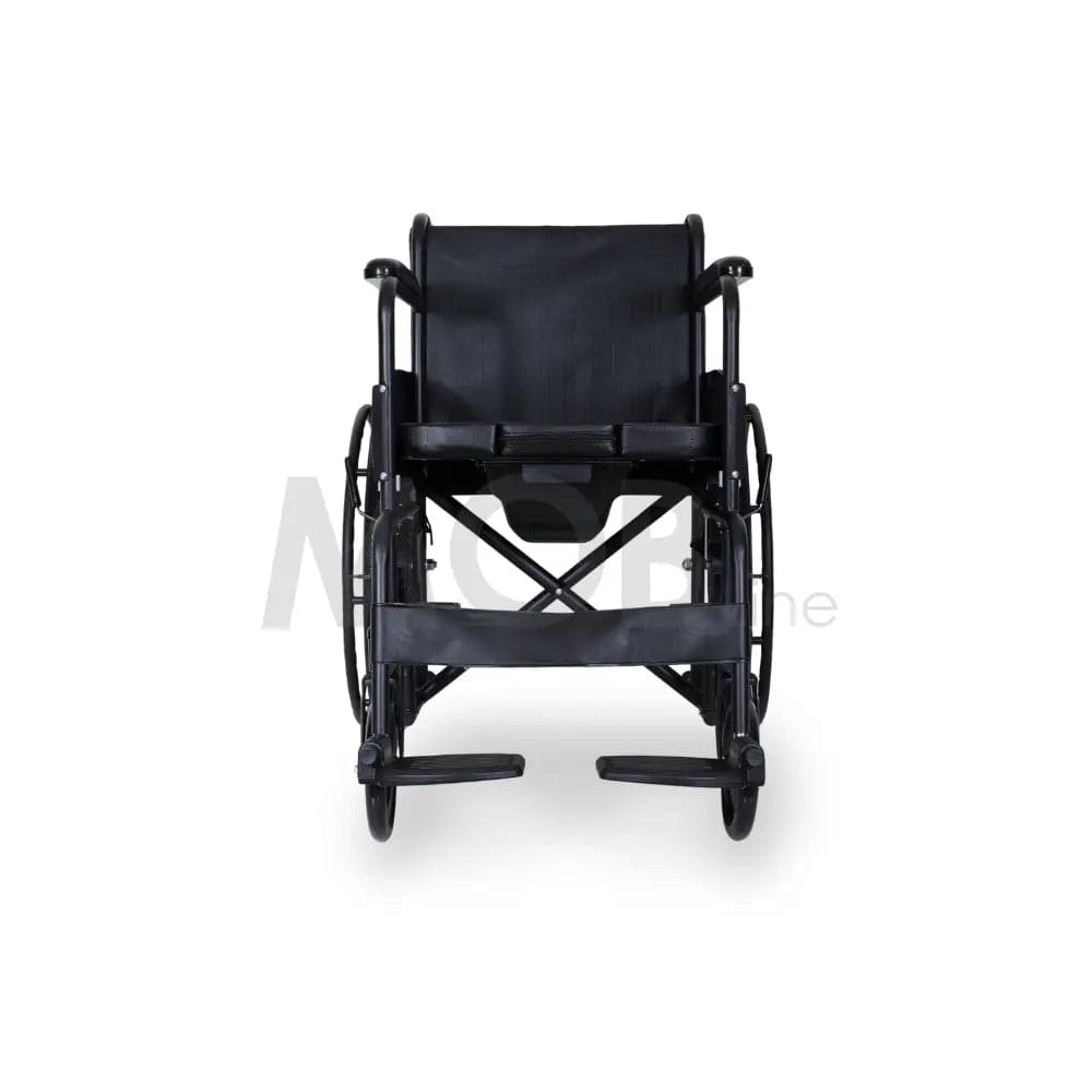 MOBLINE - STEEL COMMODE WHEELCHAIR Cureline Healthcare