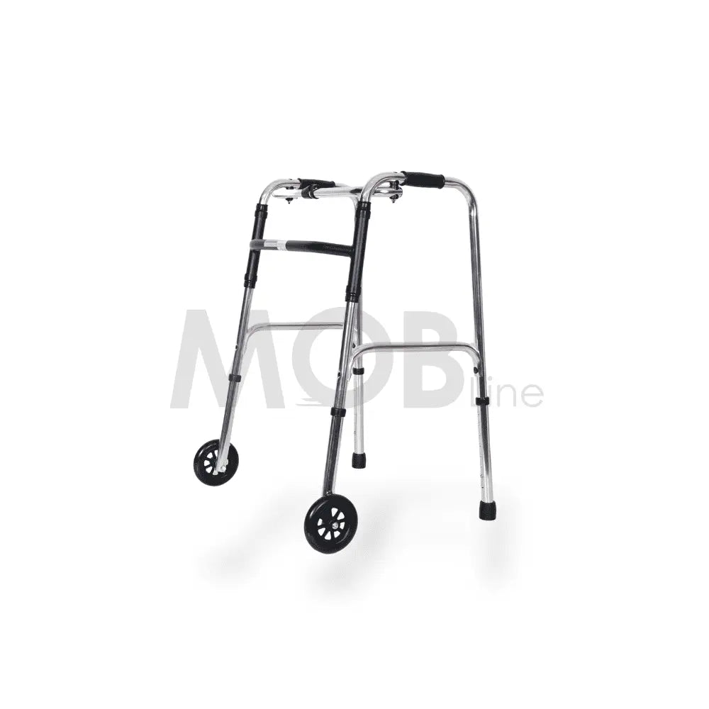 MOBLINE - WHEELED ALUMINUM WALKER Cureline Healthcare