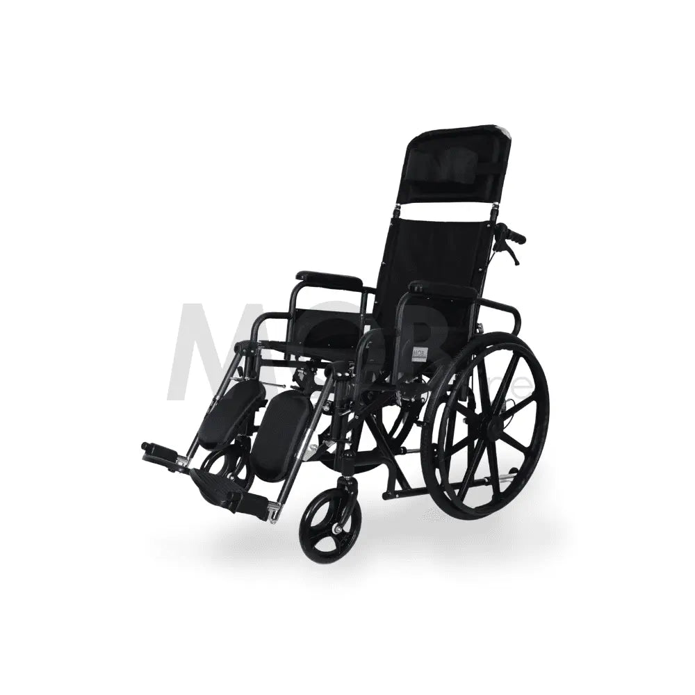MOBLINE - STEEL RECLINING & ELEVATING WHEELCHAIR Cureline Healthcare