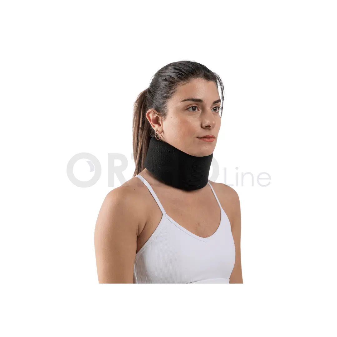 Cureline - ortholine women using ortholine soft cervical collar side view