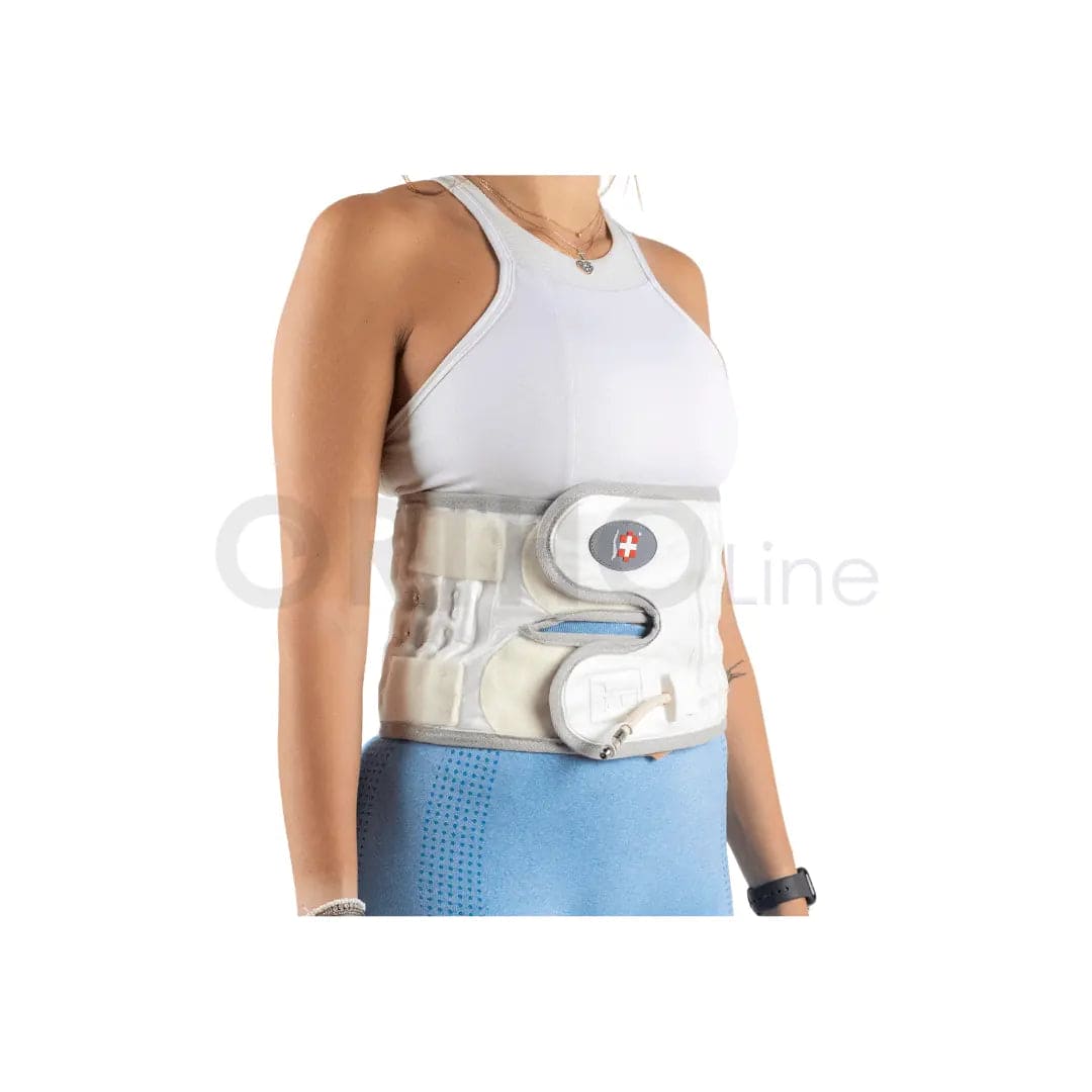 Cureline Healthcare - Traction belt side view picture on model