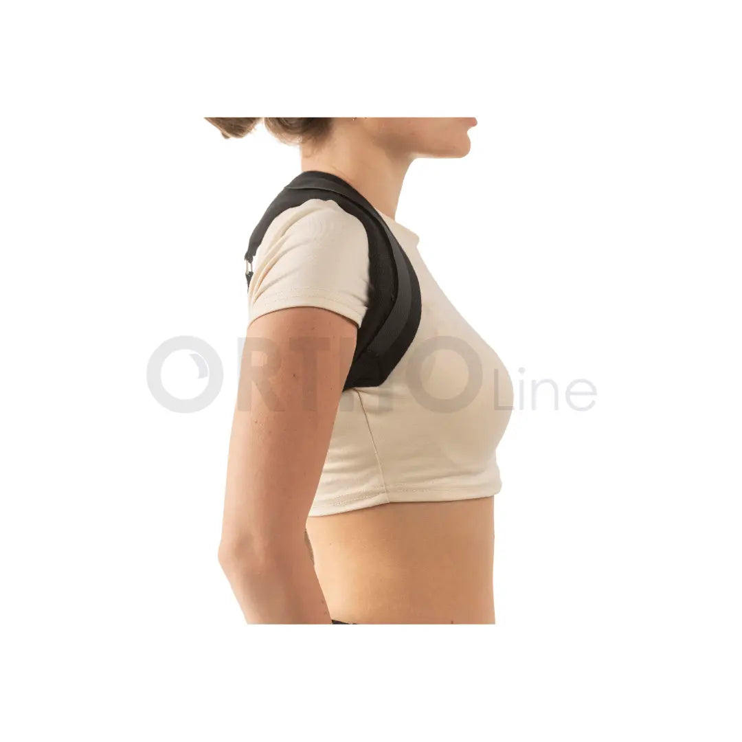 cureline - ortholine women using ortholine posture corrector side view