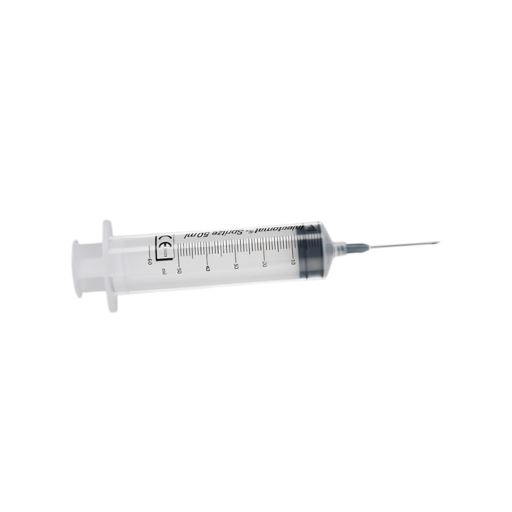 Syringe 50ml with Needle Box of 25 Pieces