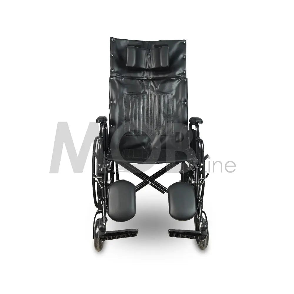 Cureline MOBLINE - STEEL RECLINING DOUBLE CROSS WHEELCHAIR
