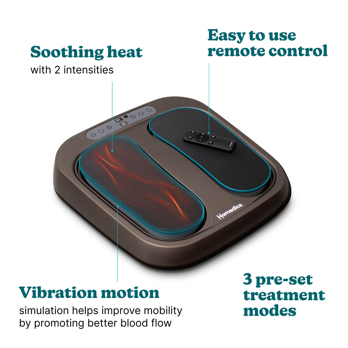 HoMedics Foot Flow Mobility Booster with Heat & Vibration