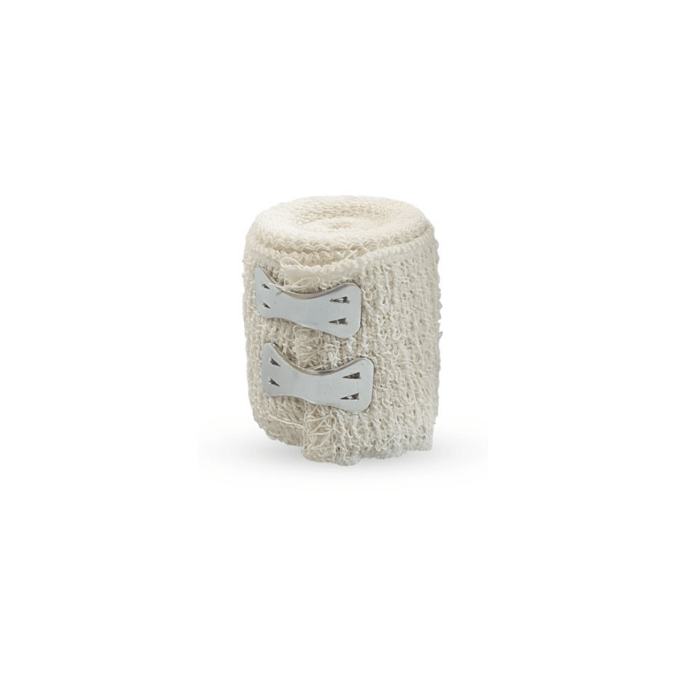 OPTIMAL Crepe Bandage with Metal Clips