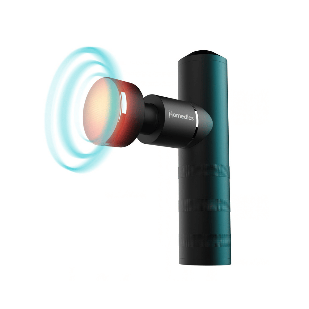 HoMedics Myti Black Mini Massage Gun with Heated Head