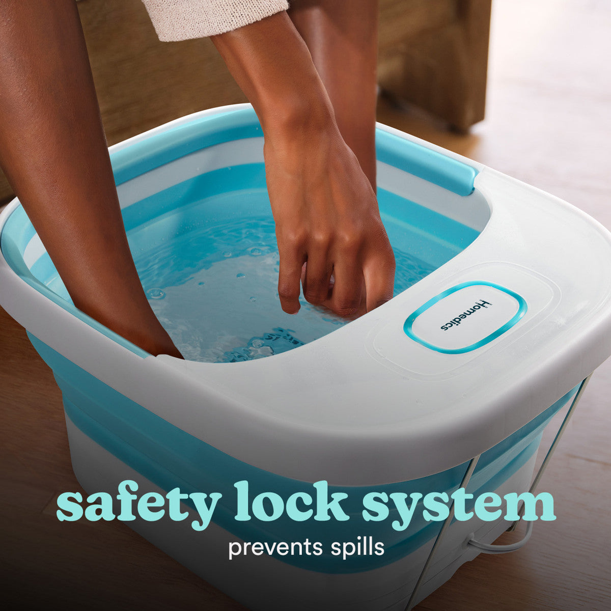 HoMedics Smart Space – Bubble Foot Bath with HeatKeep Technology