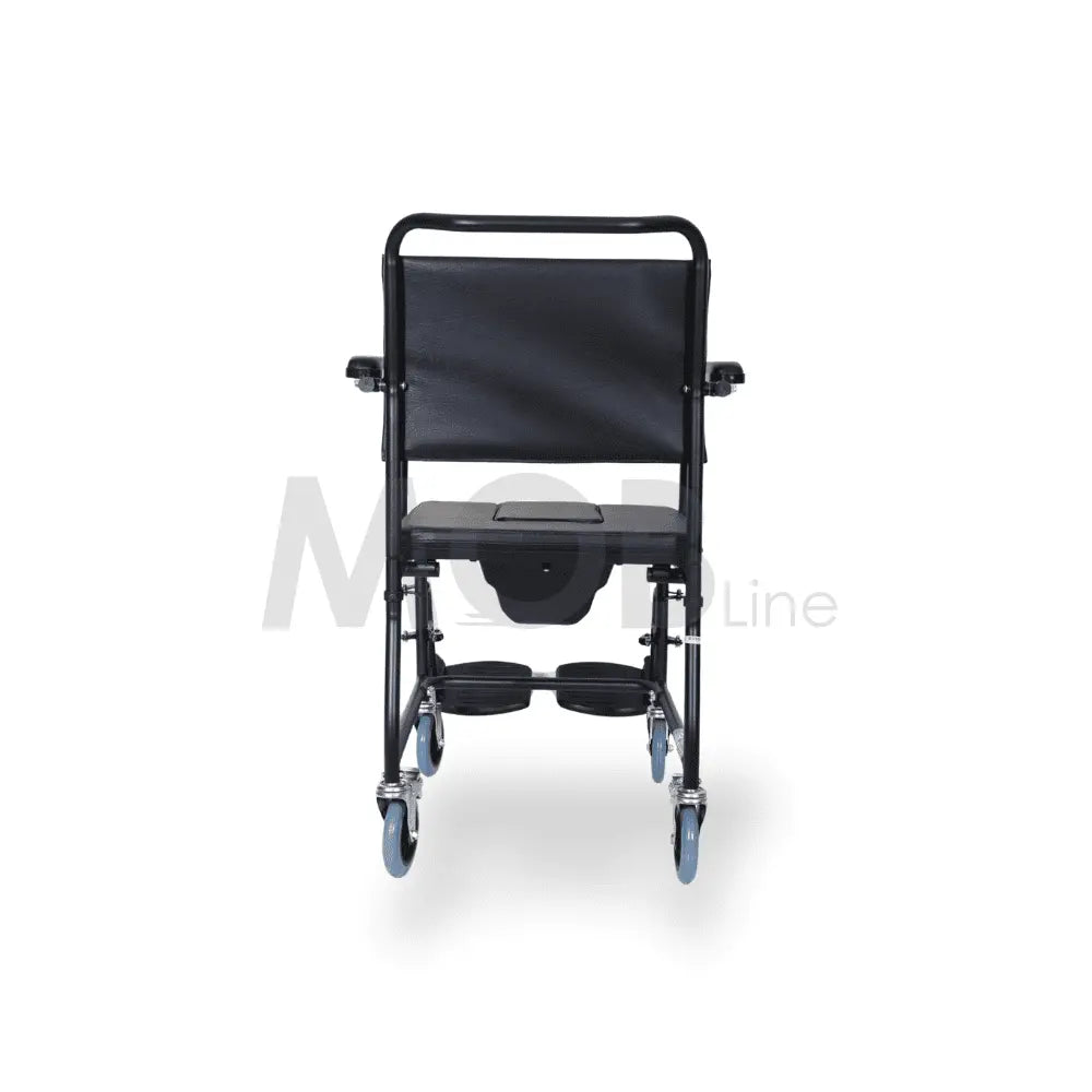 MOBLINE - STEEL COMMODE WHEELCHAIR Cureline Healthcare