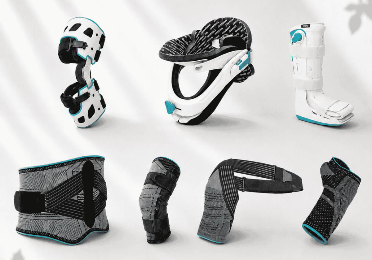 Ortholine orthopedic braces and supports at Cureline Healthcare