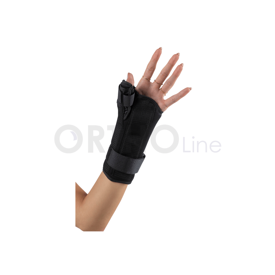 Cureline - Ortholine wrist brace with thumb back view