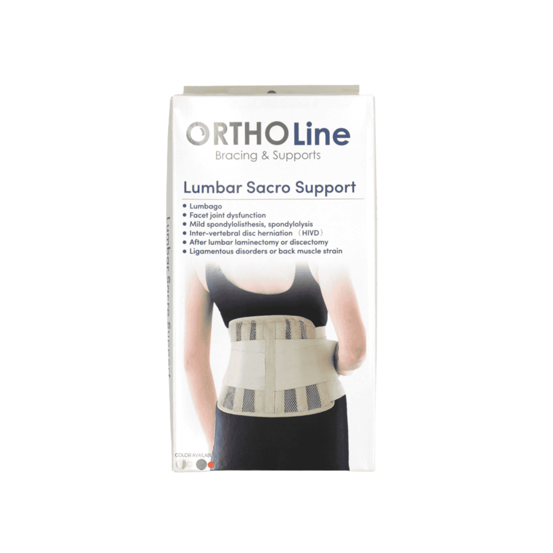 BOX OF ORTHOLINE - LUMBAR BACK SUPPORT