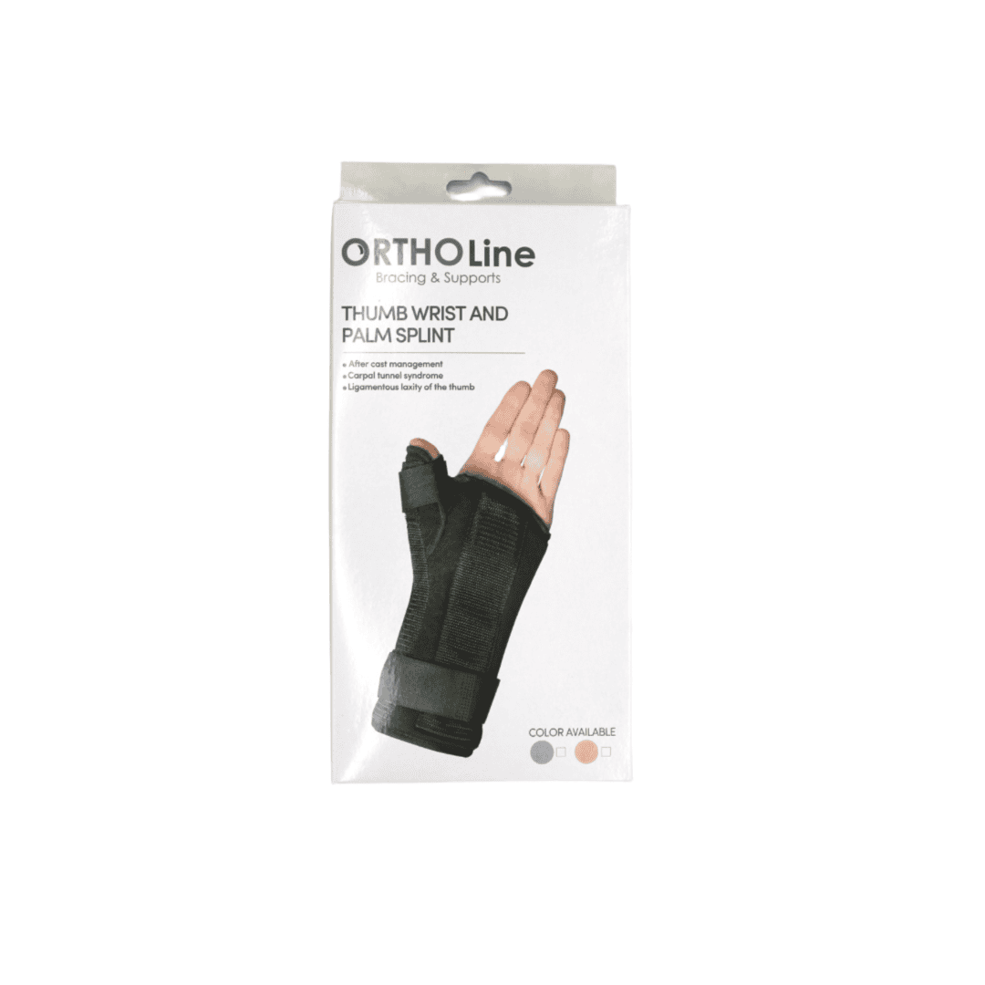 Cureline - box of Ortholine wrist brace with thumb 