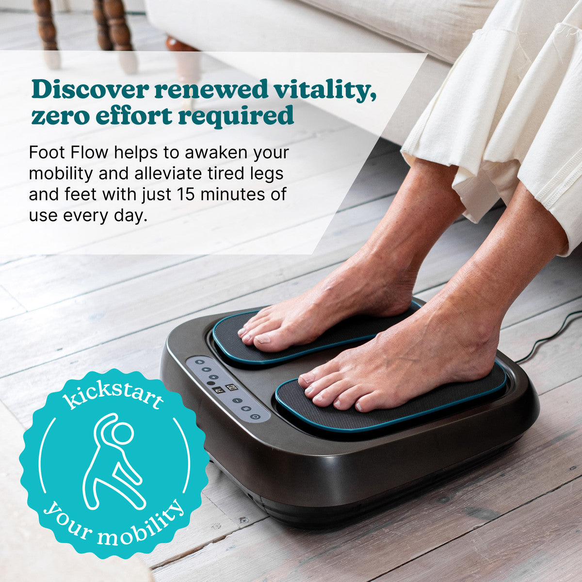 HoMedics Foot Flow Mobility Booster with Heat & Vibration
