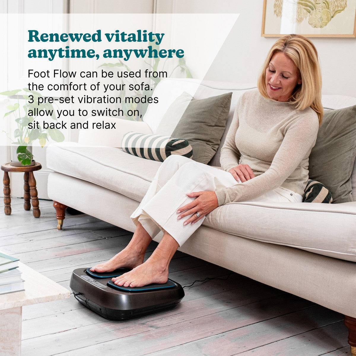 HoMedics Foot Flow Mobility Booster with Heat & Vibration