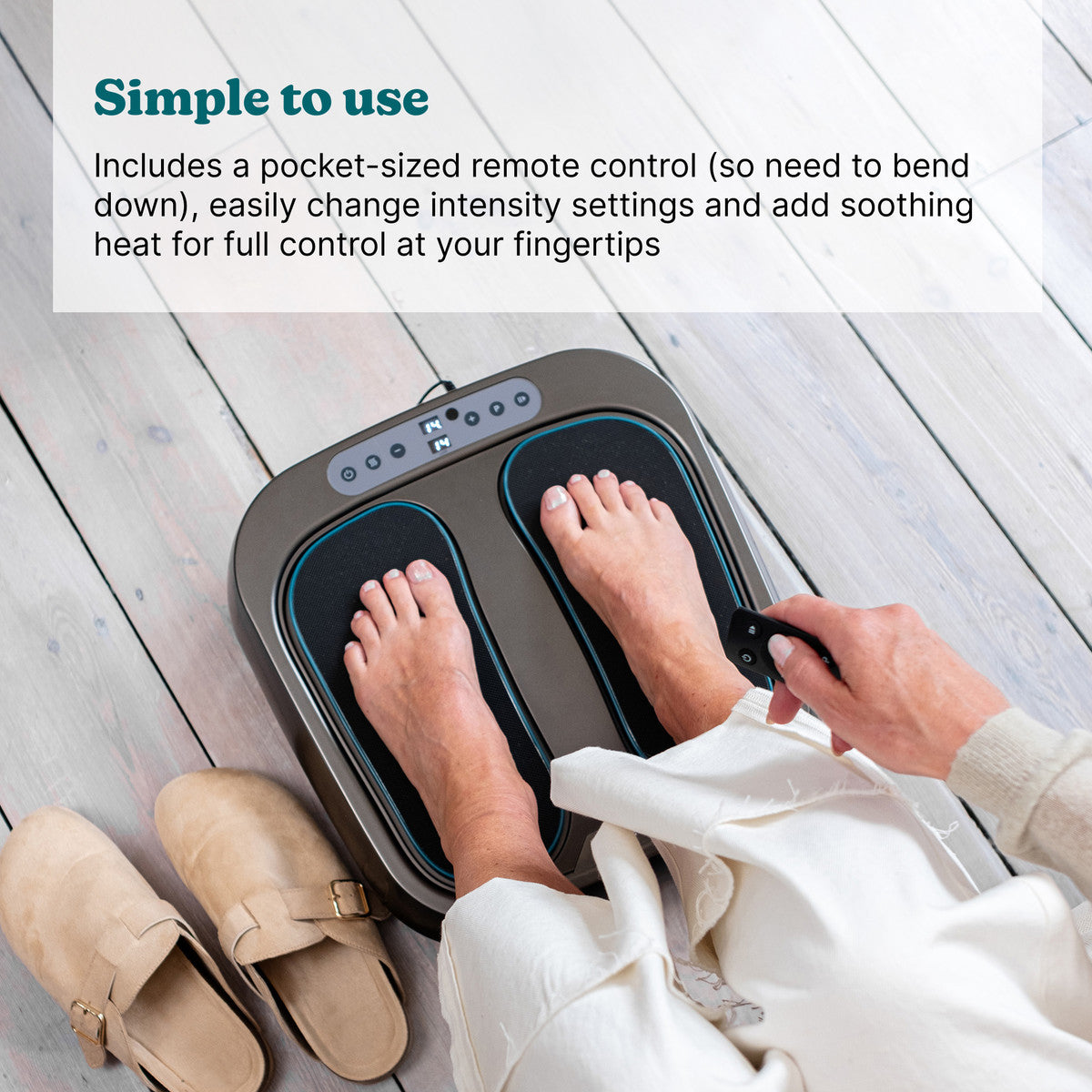 HoMedics Foot Flow Mobility Booster with Heat & Vibration