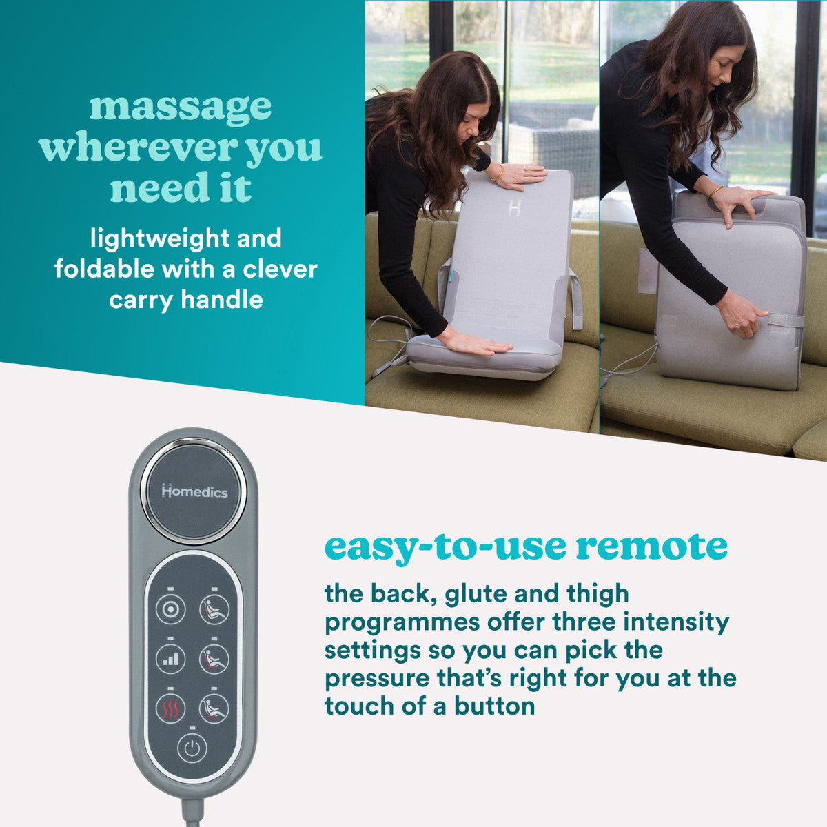 HoMedics Full Body Flex Massage Cushion with Heat