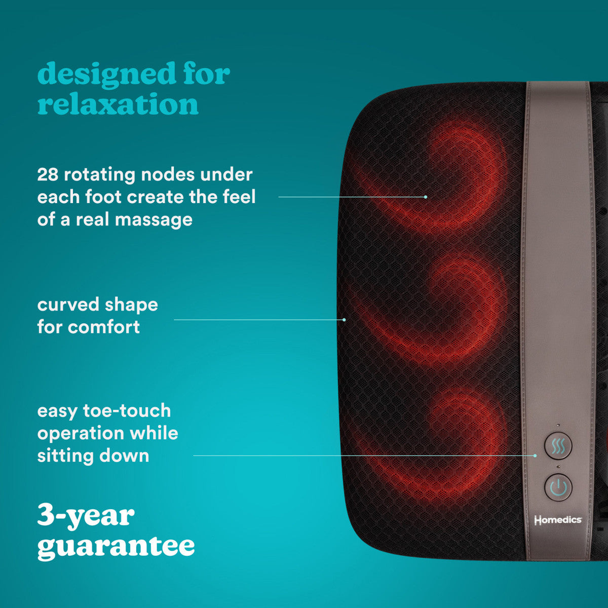 HoMedics Shiatsu Deluxe Foot Massager with Heat