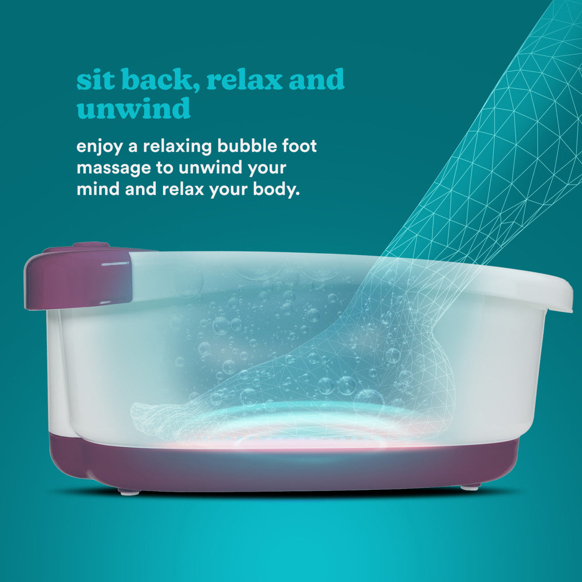 HoMedics Bubble Mate Foot Spa with Keep Warm Technology
