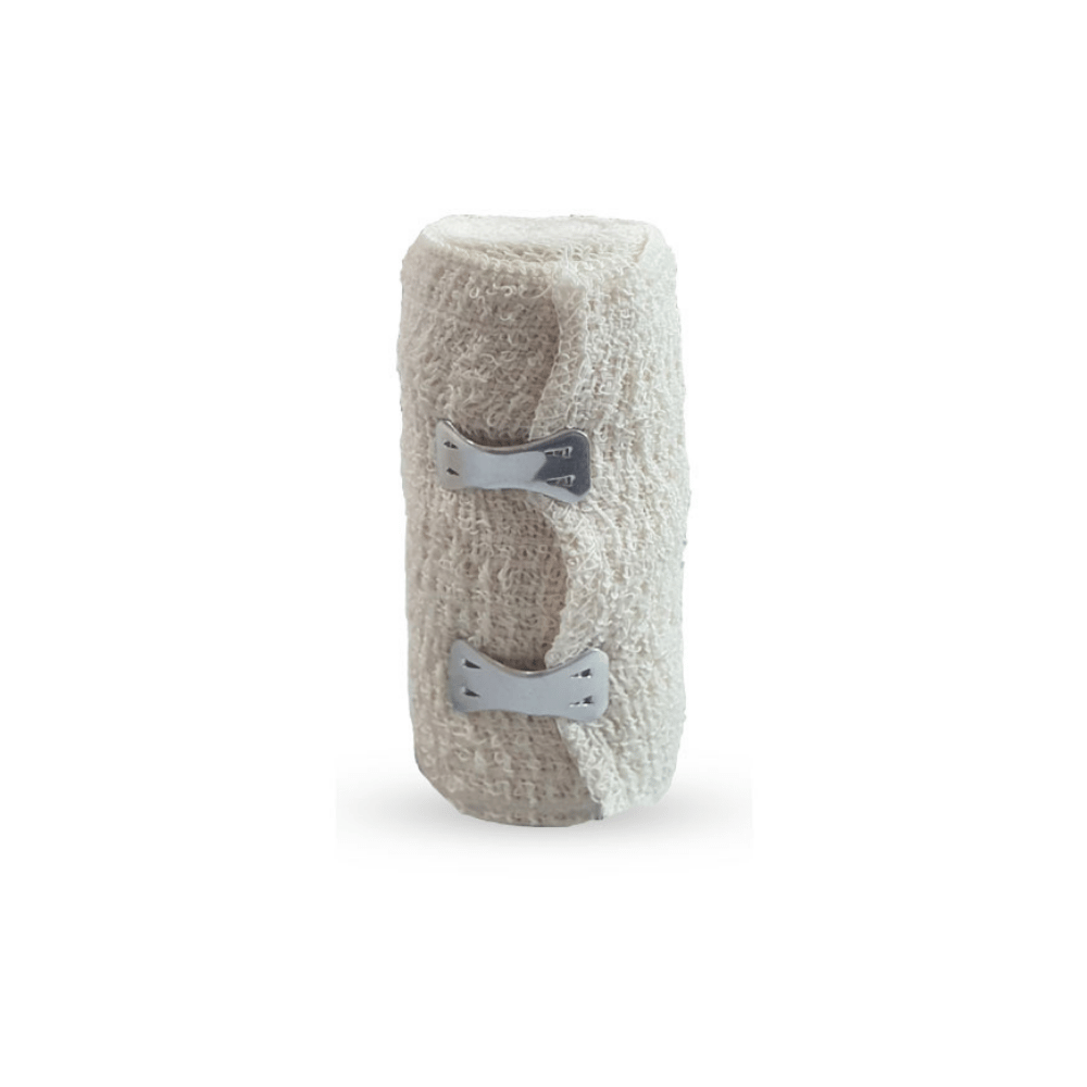 OPTIMAL Crepe Bandage with Metal Clips