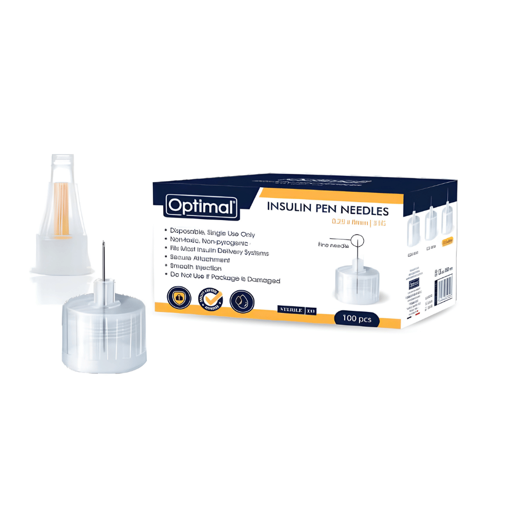 OPTIMAL Insulin Pen Needles – 31G, 100 Pieces